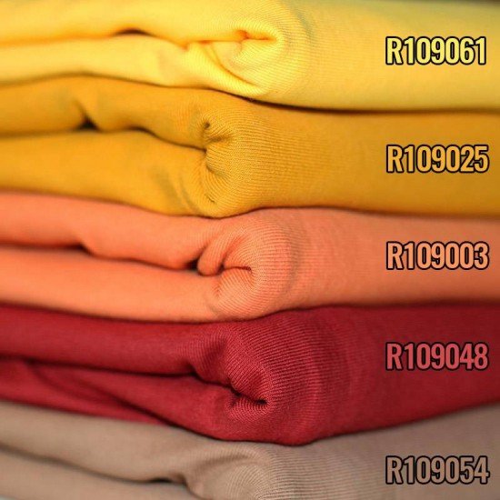 Cotton Jersey Knit Fabric Ocher