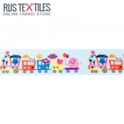 Grosgrain Ribbon - Train Blue 25mm