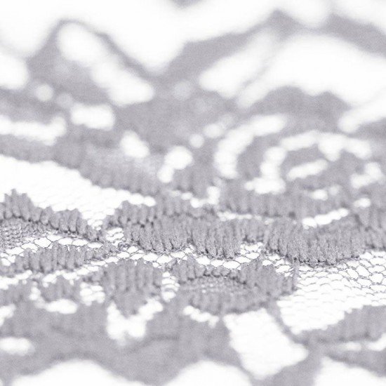 Lace Fabric Stretch Light Grey