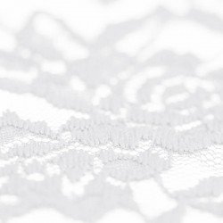 Lace Fabric Stretch White