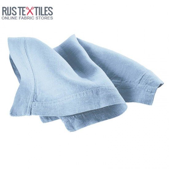 Linen Fabric Light Blue - (Linen Fabric Washed)