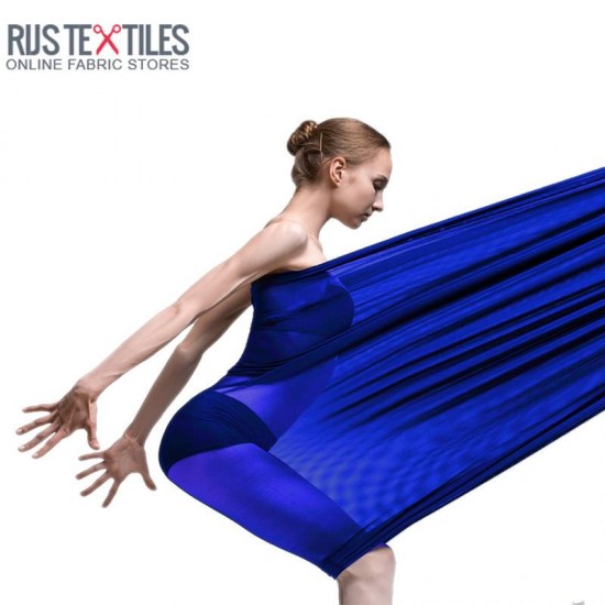 Mesh Stoff Stretch Königsblau  - (Mesh Stretch Stoffe)