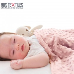 Minky Fleece Fabric Old Pink