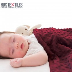 Minky Fleece Fabric Bordeaux