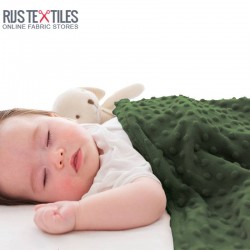 Minky Fleece Fabric Army Green