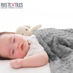 Minky Fleece Fabric Grey