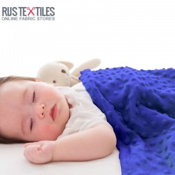 Minky Fleece Fabric Cobalt