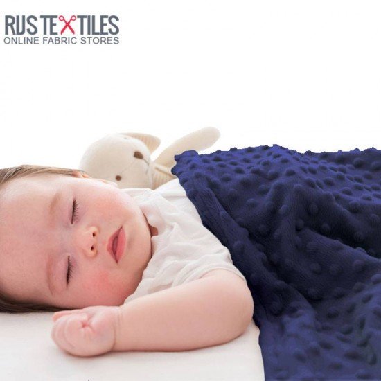 Minky Fleece Fabric Navy - (Minky Fleece Fabric)