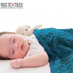 Minky Fleece Fabric Petrol