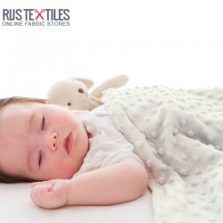 Minky Fleece Fabric Ecru