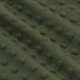 Tissu Minky Polaire Armée Verte - (Tissu Minky a Pois)