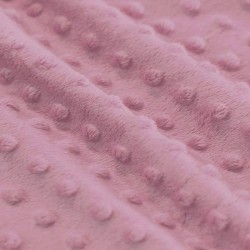 Minky Fleece Fabric Light Mauve