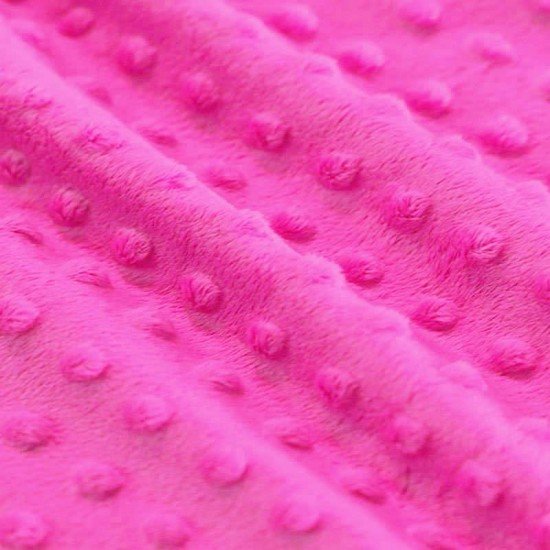 Minky Fleece Fabric Hot Pink - (Minky Fleece Fabric)