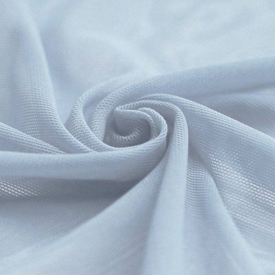 Mesh Stoff Stretch Hellblau - (Mesh Stretch Stoffe)