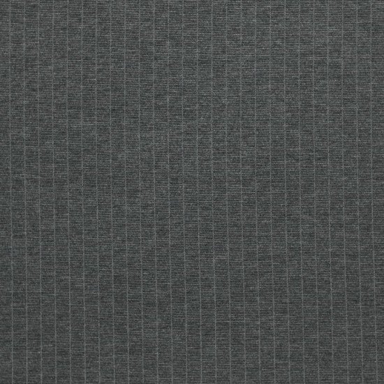 Heavy Jersey 10mm Pinstripe Fabric Grey Melee