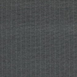 Heavy Jersey 18mm Pinstripe Fabric Grey Melee