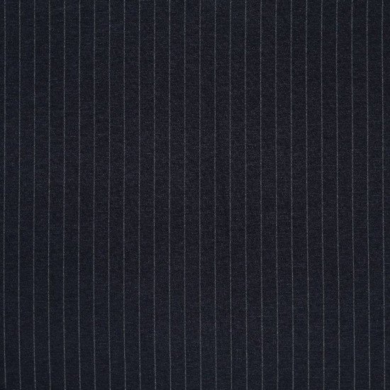 Heavy Jersey 10mm Pinstripe Fabric Navy White