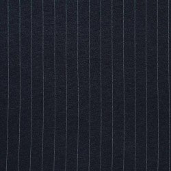 Heavy Jersey 18mm Pinstripe Fabric Navy White