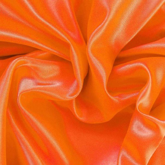 Satin Fabric Fluor Orange Satin Fabric Fluor Orange