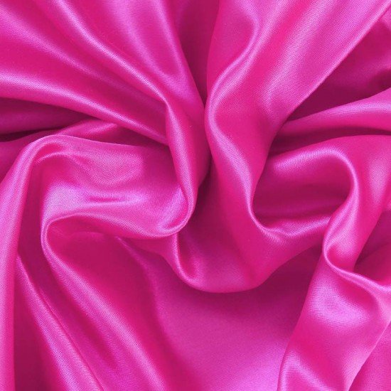 Satijn Stof Hot Pink - (Satijn Stoffen)