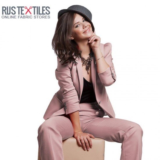 Cotton Satin Stretch Fabric Nude Pink - (Fashion Fabrics)