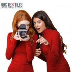 Scuba Crepe Jersey Fabric Dark Red