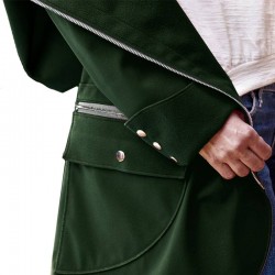 Softshell Stretch Fabric Dark Green 