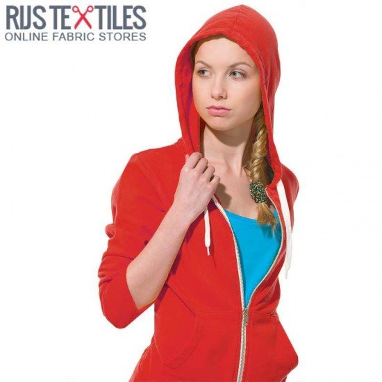 Tessuto Felpa Sweat Rosso - (Tessuti Felpa Sweat)