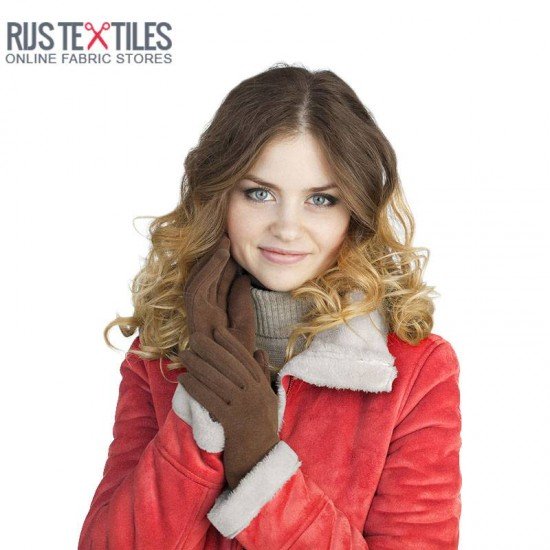 Sherpa Faux Fur Lamb Fabric Red - (Fashion Fabrics)
