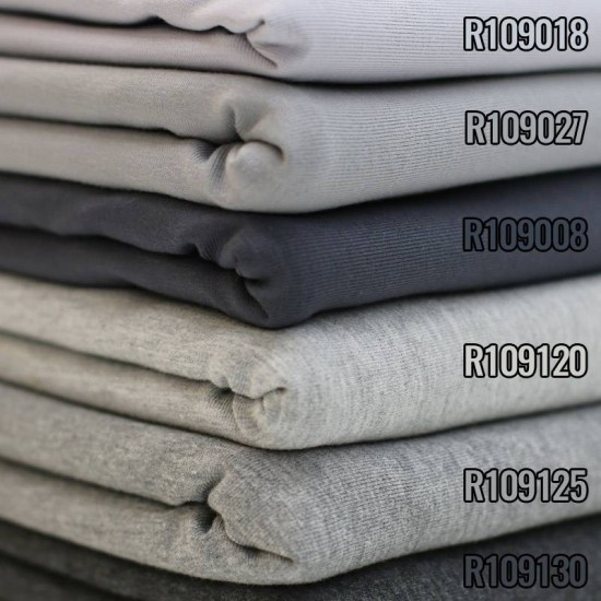 Tissu Coton Jersey Gris Clair - (Tissu Jersey Coton)